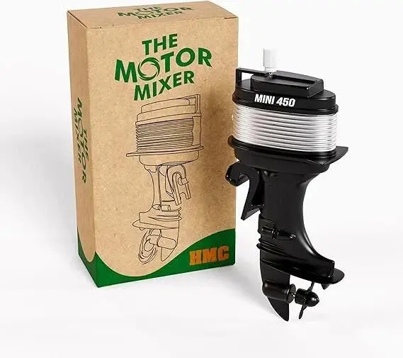 HMC Boat Motor Coffee Mixer - Whimsical Wind-Up Gadget
