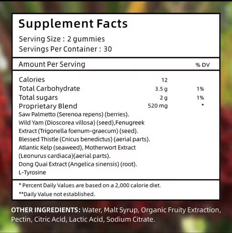 Fearathe BBL Gummies - 60 Count, Bigger Firming & Lifting Gummies, Made with All Natural Ingredients, Non-GMO Dietary Supplement