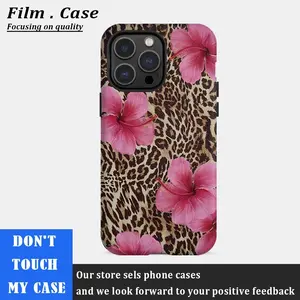 Leopard print flowers Protective case, fun design, compatible with iPhone 17 Pro Max, 17Air, 16 Pro, 15 Plus, 14, 13, 12 and 11, TPU full screen, shockproof, stylish, scratch-resistant, soft silicone material, drop-proof