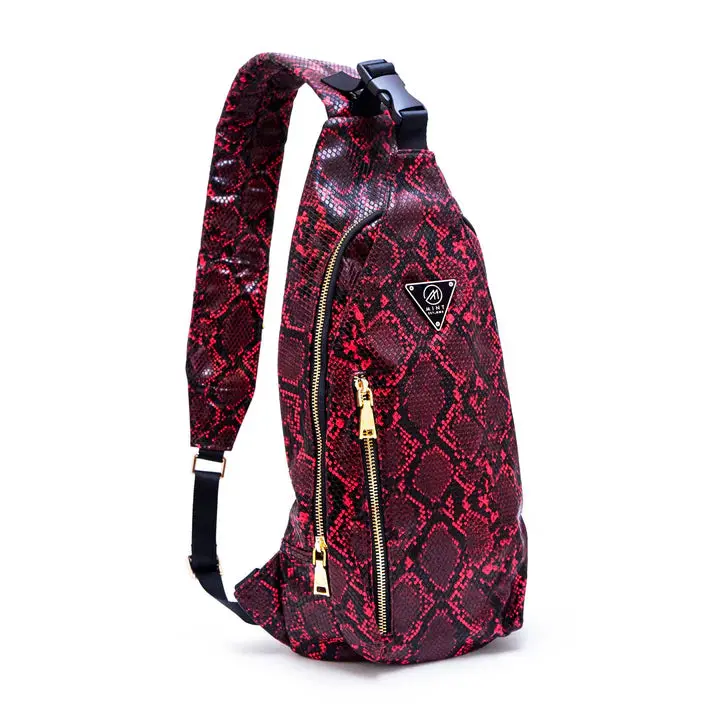 Mint Cobra Sling Bag (Red)