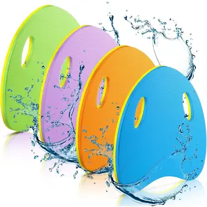 4 Pcs EVA Foam Swimming Kickboard with Handrail Hole, Swimming Training Aid Float Equipment for Kids Adults Beginners, Summer Pool Exercise for Men Women