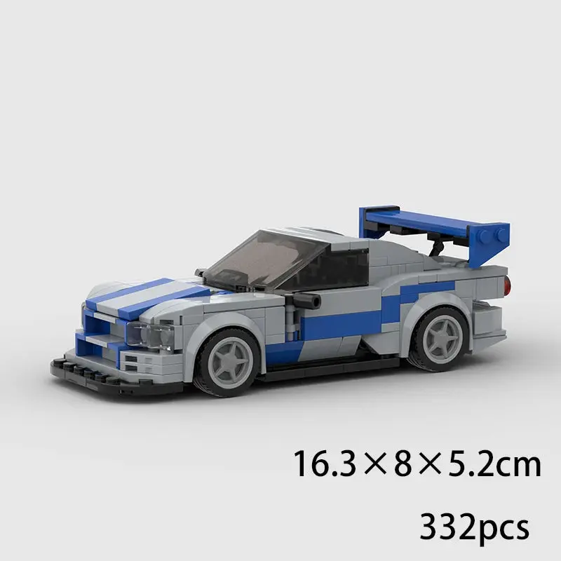 MOC Speed Champions Building Blocks City Sports Racing Vehicle