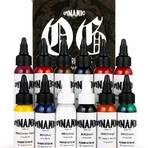 Dynamic Color Co. OG The Originals Pre-Dispersed Tattoo Ink Set 12x1oz