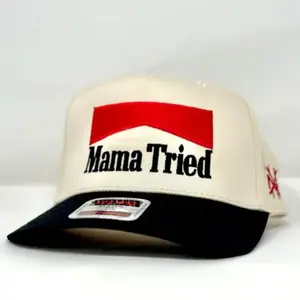 Mama Tried Cowboy Killer Embroidered Trucker Hat Snapback Adjustable (Up To Size 8 Head)