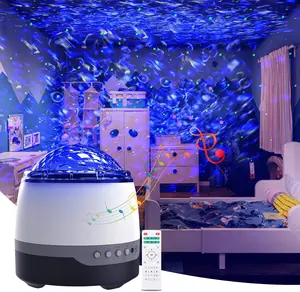 Galaxy Projector, Star Light Projector for Bedroom, Sleeping Soothing White Noise Sound Machine with Remote, Timer, Music Speaker, 8 Soother Sounds Ocean Wave Projector for Baby Kids Adults Relaxation