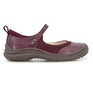 Jambu Womens Ezra Embossed Mary Jane Flats Casual - Red Jambu Womens Ezra Embossed Mary Jane Flats Casual - Red
