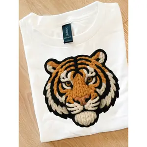Youth Faux Yarn Tiger Graphic Tee