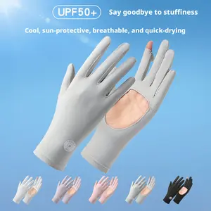 UV Protection Cooling Gloves for Women – Breathable Sun Protection Gloves for Driving, Touchscreen Summer Gloves with Non-Slip Palm