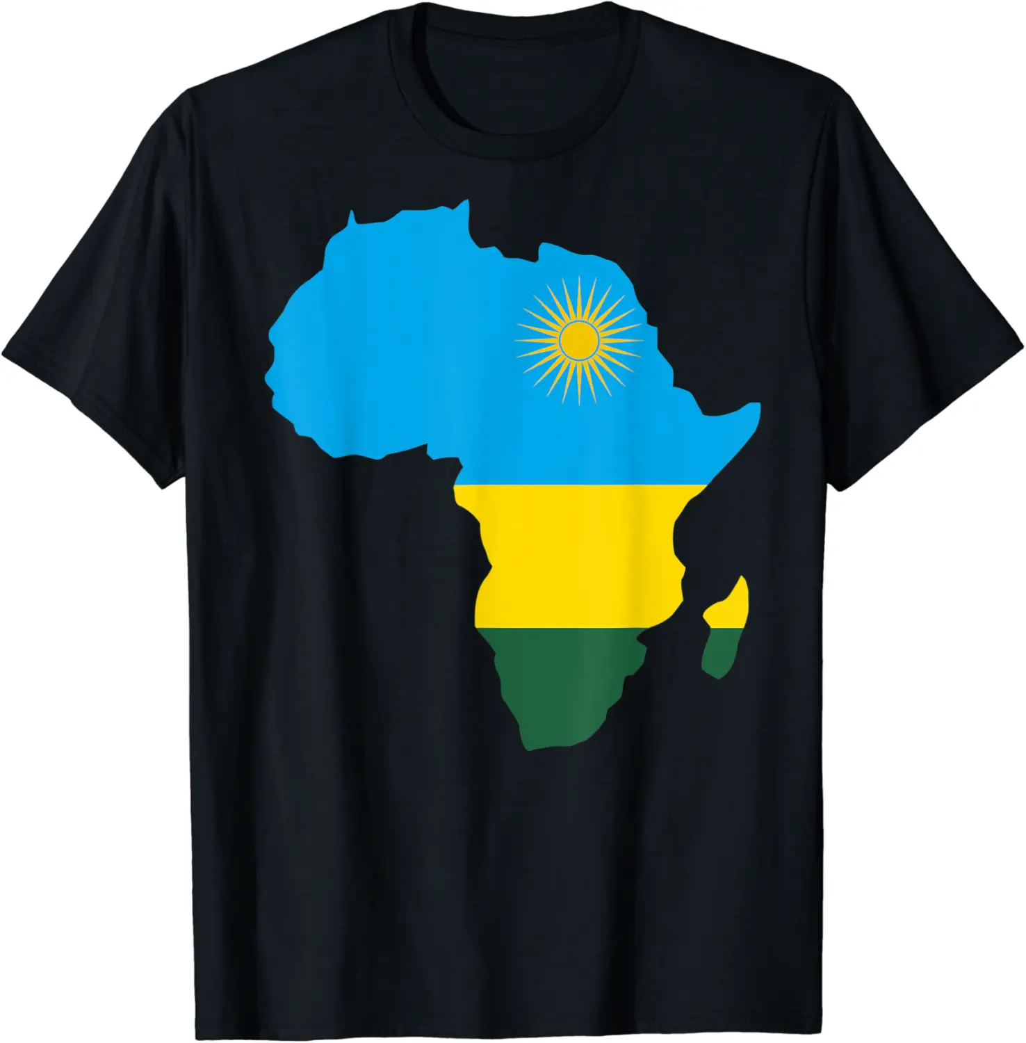 Rwandan pride Rwanda flag Africa map t-shirt - Devonwrig Shop ...