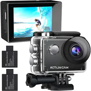 Action Camera 1080P 30fps  Camera 40m/131ft Underwater  with 2  and Multi-Function Accessory