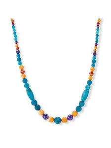 Mine Finds by Jay King Blue Apatite and Spiny Oyster Shell Beaded Necklace