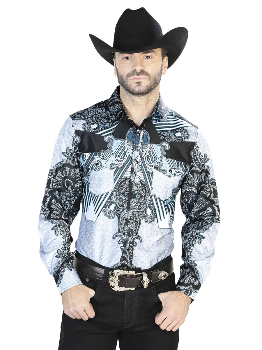 Black Gray Casual Long Sleeve Shirt 44095 Black Gray Casual Long Sleeve Shirt 44095