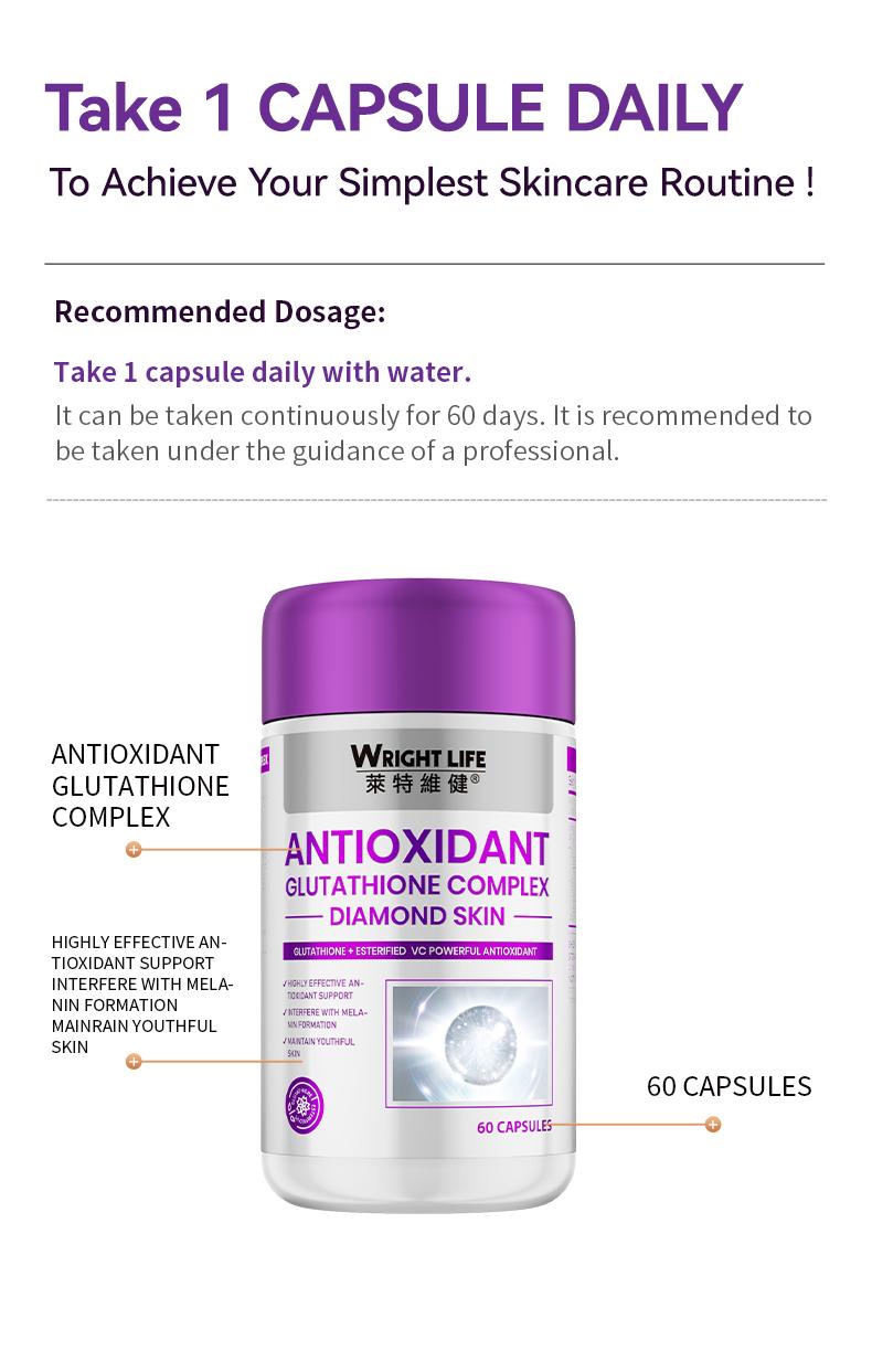 Wright Life Glutathione Capsules (60 capsules) Supplement