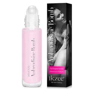 Ikzee Pheromone Perfume Rollerball for Women, Floral Perfume, 10ML, Original Feminine Scent, Alluring and Irresistible, Romantic and Unique Bomb Fragrance
