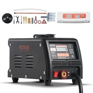 VEVOR Spot Welder Dent Puller, 3KW Stud Welder Dent Repair Kit with 2 Welding Guns, Auto/Manual Welding 7 Modes, 110V Auto Body Spot Welding Dent Repair Machine for Car, Truck Dent Repair