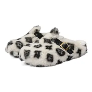 Trending shoes,Clogs slides for Unisex with fur,Faux Fur Slippers for Men & Women, Anti-Slip Warm Outdoor shoes, casual fashion winter boot,Perfect Gift Choice Footwear Walking Shoes,House Slippers
