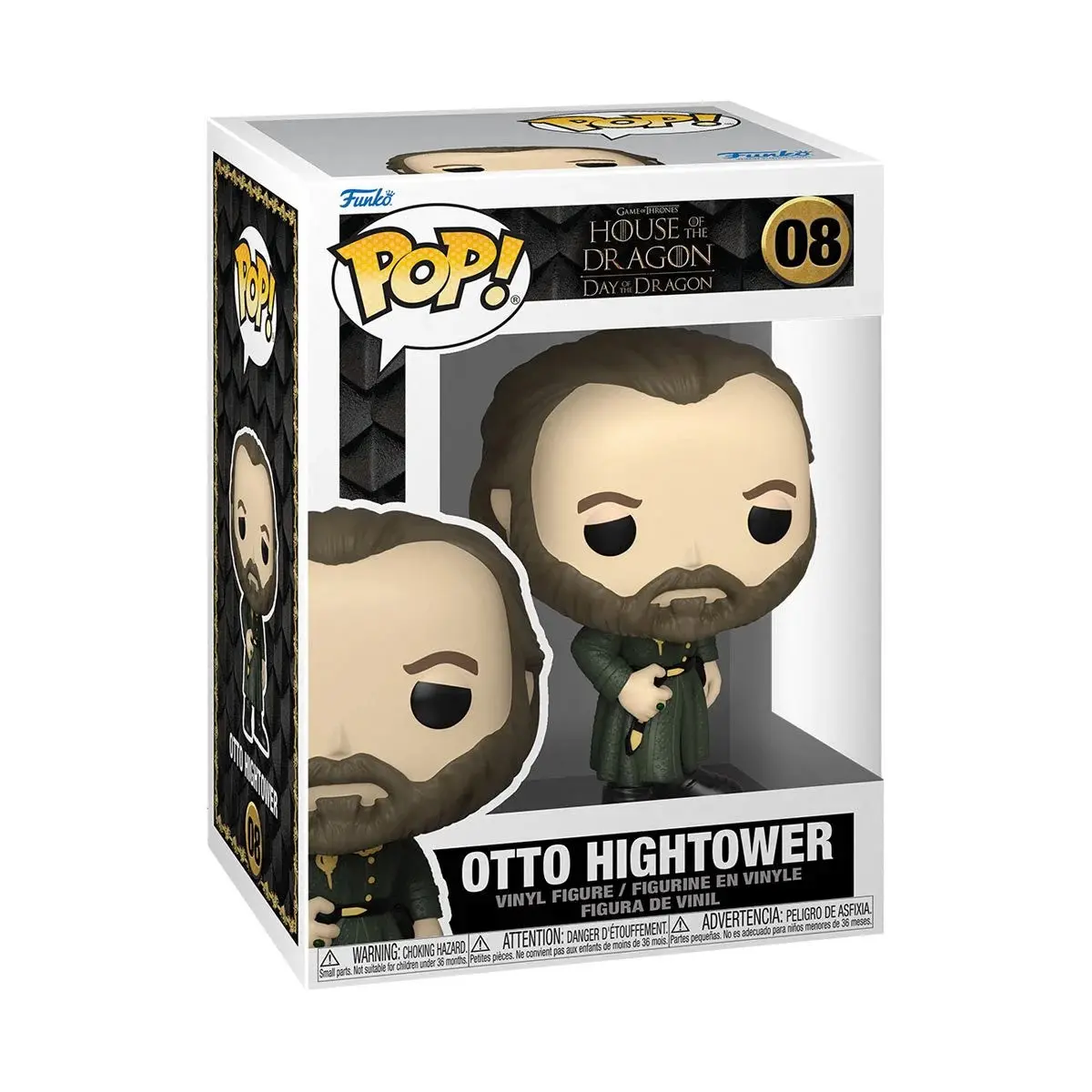 Funko Pop! TV Bobblehead - House of the Dragon, Game of Thrones Otto Hightower 3.94 Inches Vinyl Figure for Collecting, Character Design