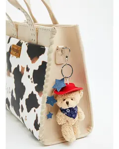 Shyanne Unisex Americana Cowgirl Bear Bag Charm - Aa805