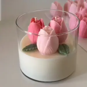 BUDS IN BLOOM  (3-piece set) HANDMADE CANDLE