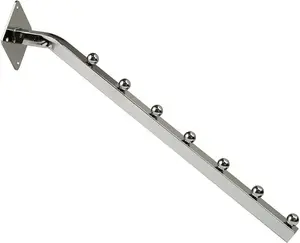 Only Hangers 18 inch Chrome 7-Ball Waterfall Wall Mount - Pack of 3