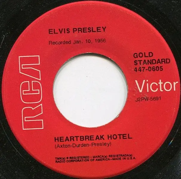 Elvis Presley - Heartbreak Hotel (7", RE)