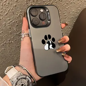 Case for iPhone 16 Pro Max 15 Plus 14 13 12 11 XS XR Creative cat paw dog design Pattern Anti-Scratch Military-Grade Drop Protection slim Cover