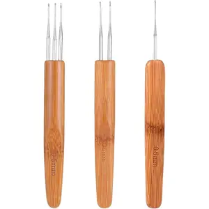 3 count Dreadlocks Crochet Hooks for Hair, 0.5 mm Hair Crochet Hook Dreadlocks Crochets  Multifunctional Locking Tool for Dreads, Interlocking Tool for  Braid Craft