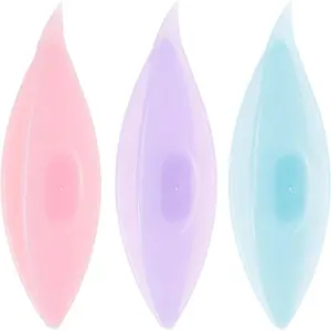 3pcs 77x21x11mm Colorful Plastic Tatting Shuttles for Lace-Making DIY Hand Craft Knitting Arts Supplies Blue Purple Pink