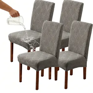 2/4/6 chair covers with integrated backrest, thickened universal stool covers, dining table seat covers, waterproof for home use