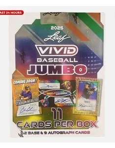 2025 Leaf Vivid Baseball Jumbo Hobby Box