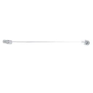 212 MAIN Daytona Series Modern Brass 24-in Brushed Nickel Towel Bar - Corrosion-Resistant, Easy-to-Install Bathroom Accessory with Sleek Finish