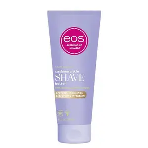 eos Cashmere Skin Collection Shave Butter- Vanilla Cashmere Scented, Non-Foaming Shave Cream, 7 fl oz