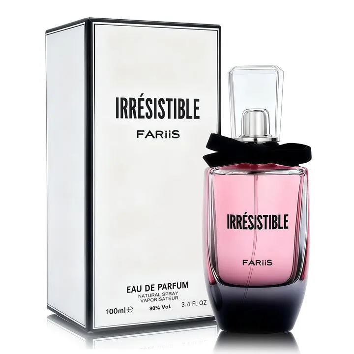 FARIIS Irresistible Eau De Parfum 100ML | Pear, Bergamot, Tuberose, Orange Blossom, Jasmine Sambac, Vanilla, Ambroxan & Patchouli | Long-Lasting Fragrance for Women