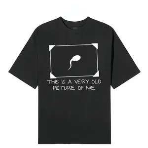 Funny Sperm Graphic Tee | ‘Very Old Picture of Me’ Casual T-Shirt | Trendy Unisex Streetwear