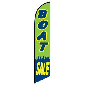 BOAT SALE 12ft Feather Banner Swooper Flag - FLAG ONLY (3)
