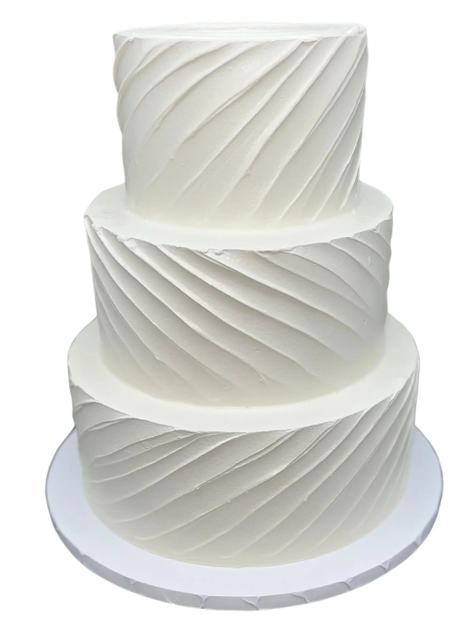 FromJennWithLove 3-Tiered Ivory Fake Cake 12 Inch for Weddings, Events and Milestone Celebrations, Made in USA