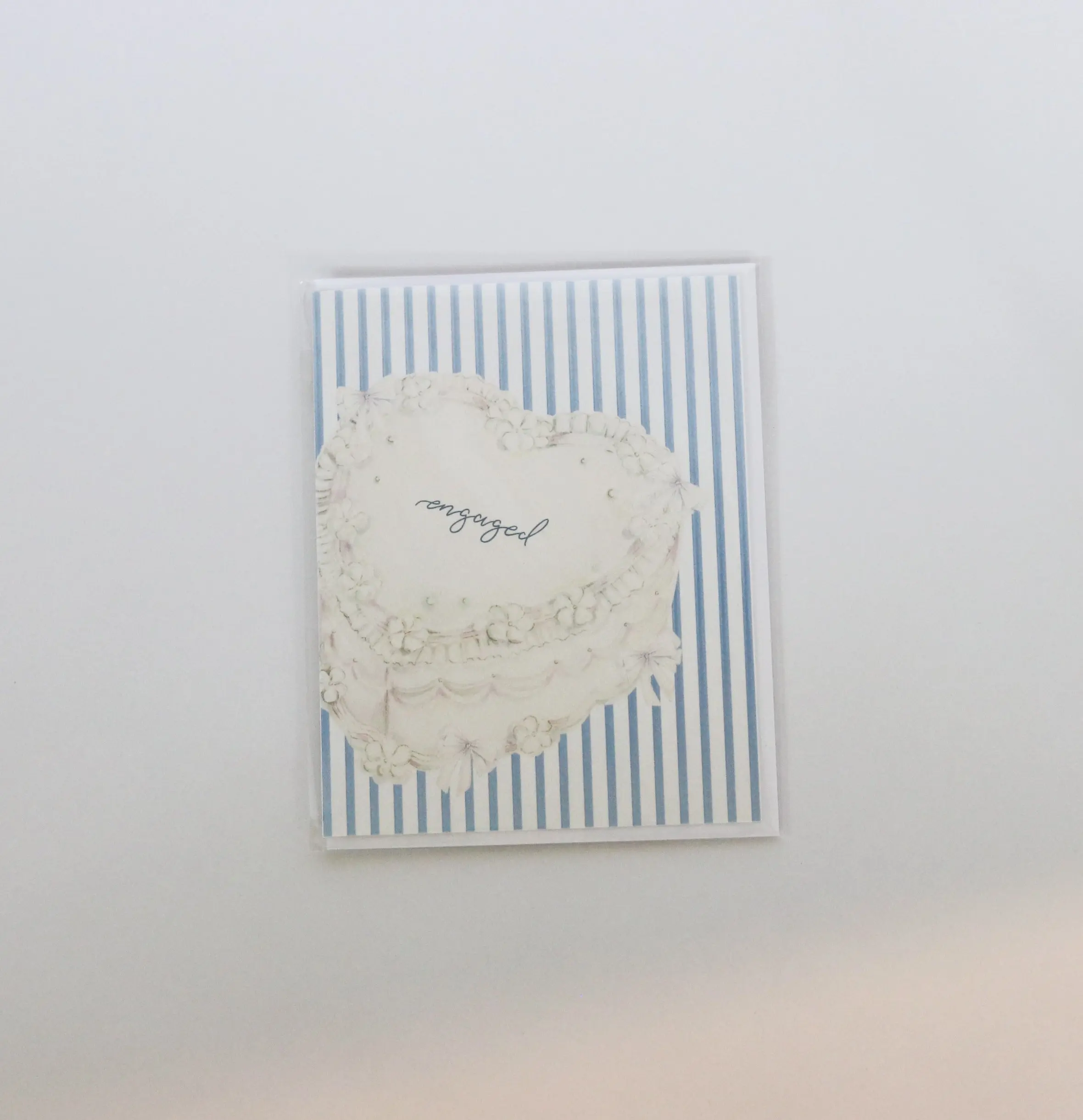 Engaged cake engagement card