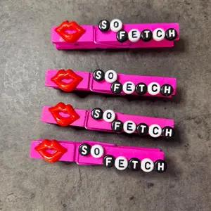Cute so fetch movie inspired Sports Clips & cheer pins! Perfect for clipping and pinning backpacks at gymnastics or cheer competition, softball or soccer game, volleyball or basketball Christmas/ holiday tournament