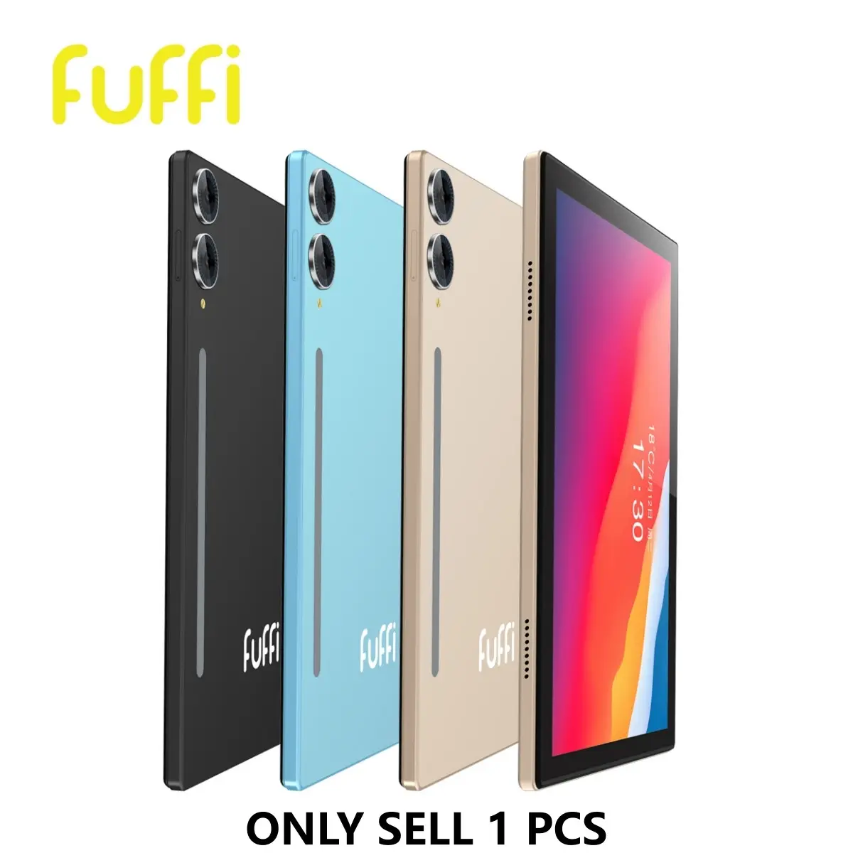 Fuffi Smart Tablet, Android Tablets, Global 4g Dual Sim, 10.1-Inch HD Screen, Octa-Core Processor, 3gb+32GB RAM, 4000mah Battery, 5mp Camera, Shockproof Case