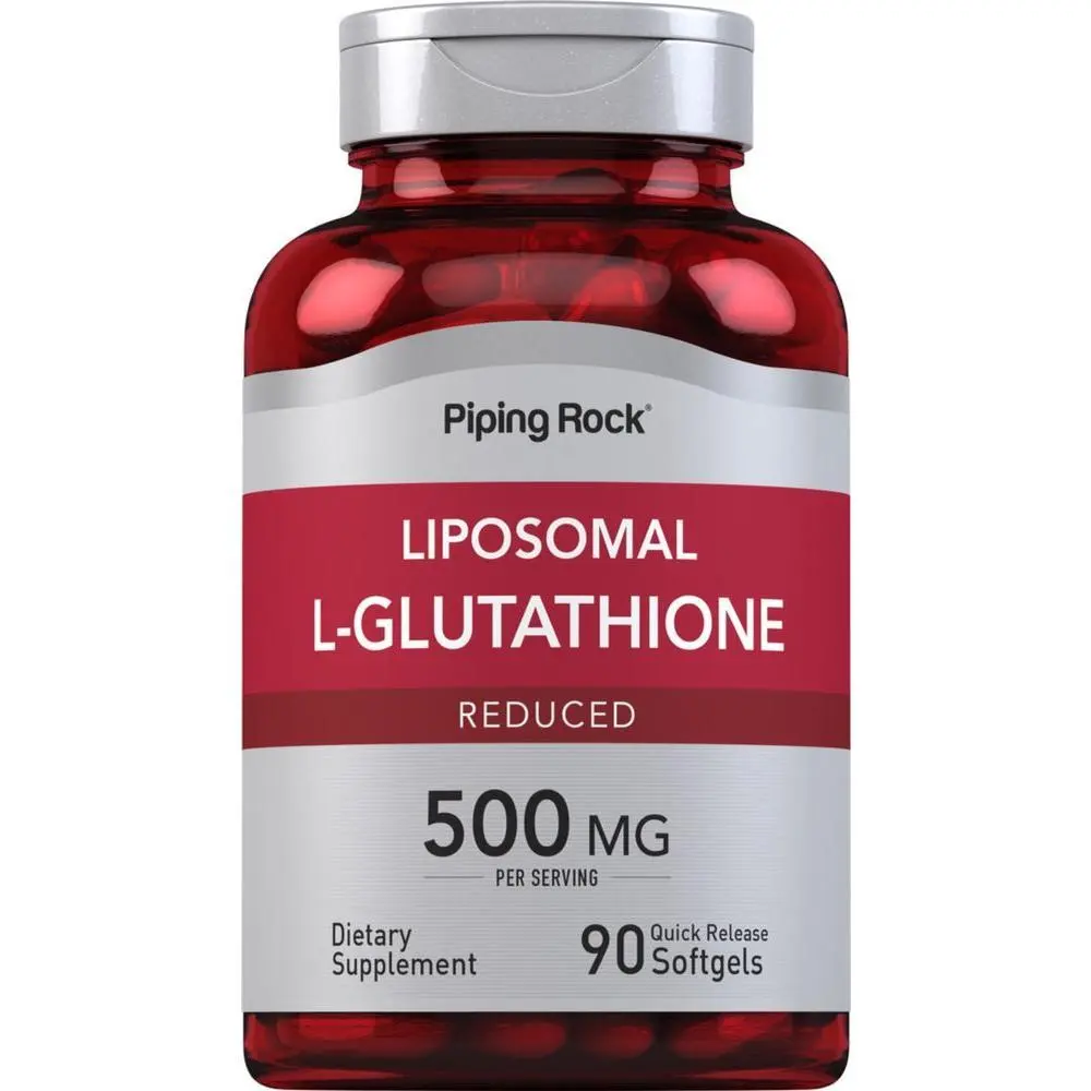 Piping Rock Liposomal Glutathione | 500mg | 90 Softgels | Reduced Supplement | Non-GMO, Gluten Free Piping Rock Liposomal Glutathione | 500mg | 90 Softgels | Reduced Supplement | Non-GMO, Gluten Free