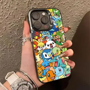 Japanese Anime Pokemons Coque For Apple iPhone 17 Air 16e 16 14 15 13 11 Pro Max Plus 12 17 Pro Shockproof Case Soft Phone Cover