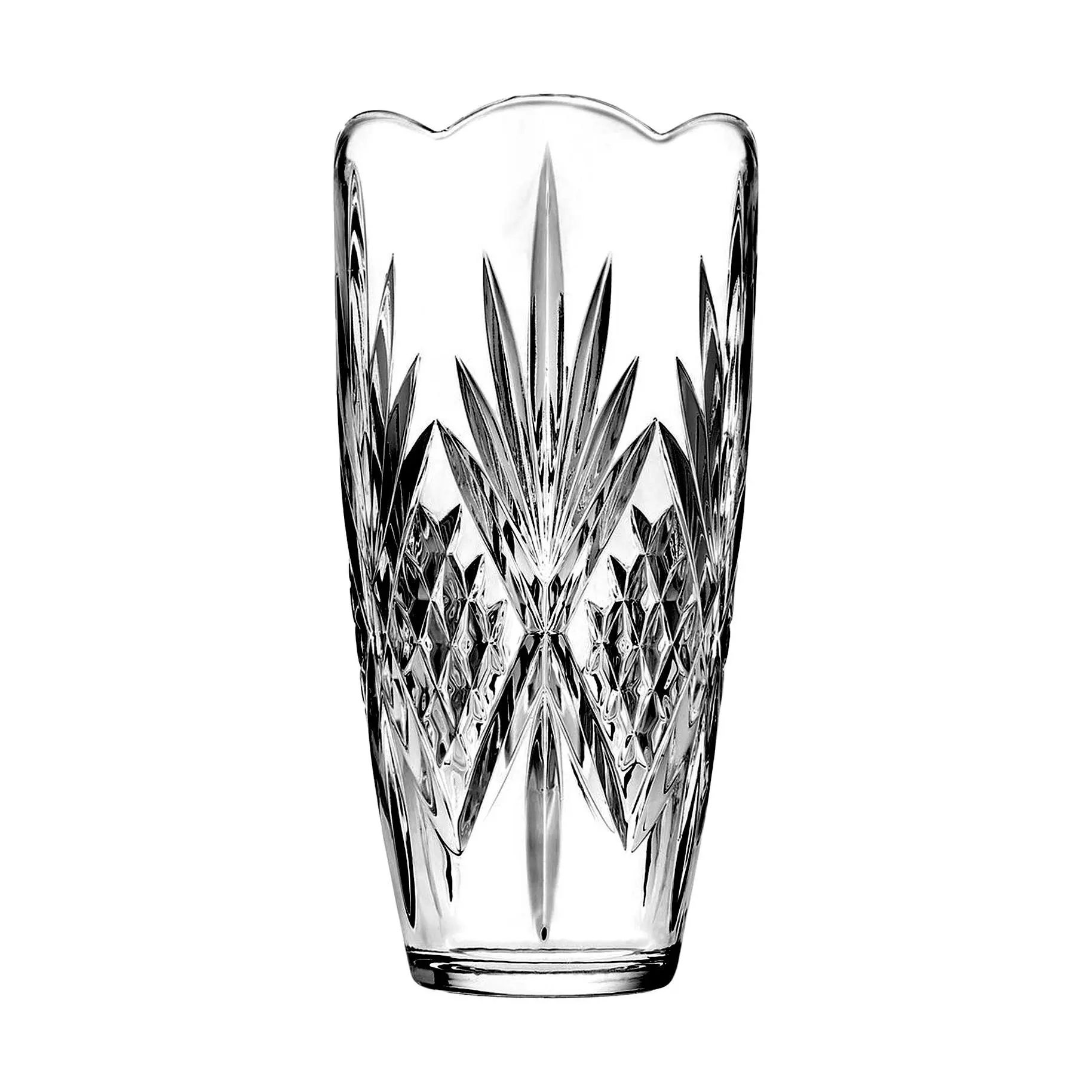 Godinger Dublin Crystal Large Scalloped Vase