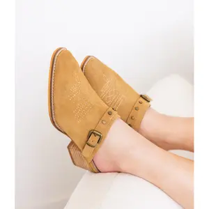 Drancy Western Mule in Tan