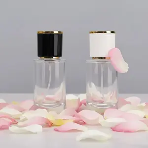 6pcs High-End 20ML 30ML Twist Cap Cylinder Perfume Bottles, Reusable Spray Glass Bottle, Refillable Design, Portable Travel Perfume Bottle, Empty Bottle