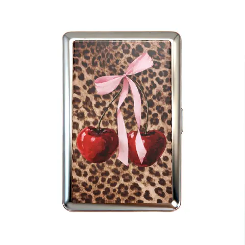 Vintage Metal Card Holder Wallet Tin Box – Business Card, ID & Small Trinket Case