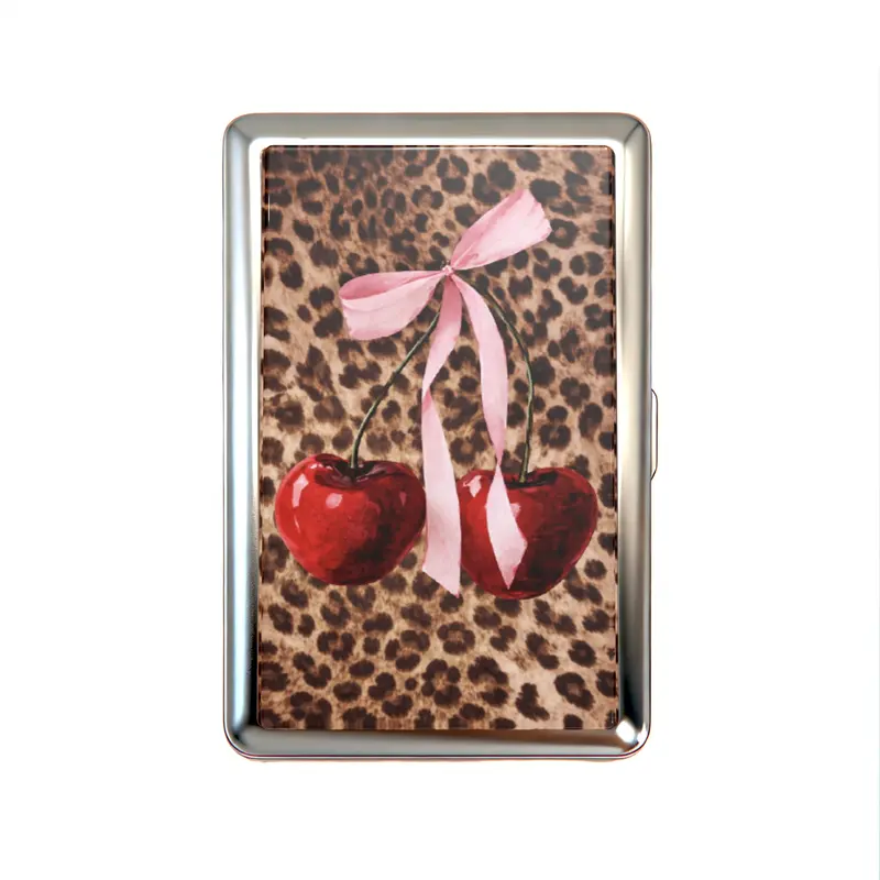 Vintage Metal Card Holder Wallet Tin Box – Business Card, ID & Small Trinket Case