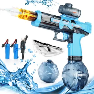 JOYYE LED Light-Up Water Blaster, Water Gun with Luminous Flame Effect, Water Pistols Summer Outdoor Pool for Kids & Adults Party Toys, Perfect Summer Gift Toys