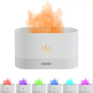Flame Humidifier, Electronics Aromatherapy Diffuser, Home aromatherapy lamps, Aromatherapy Essential, 7 Fire Colors Flame Aroma Diffuser and Volcano Humidifier Perfect for Home/Office/Gifts/Bedroom