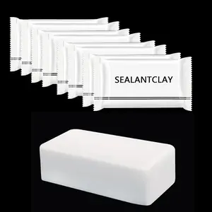 Pack of 8 White Seal Putty Waterproof Duct Seal Repair Sealing Clay, Quick Mending Mud for Drain Connection, Wall Hole, Air Conditioning Hole