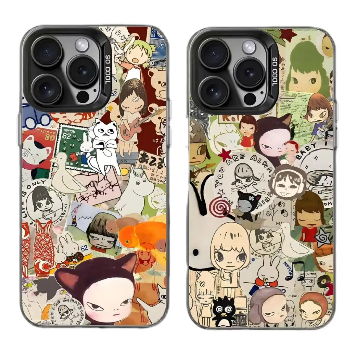 Yoshitomo Nara Cute Artistic Phone Cases For iPhone 17 Promax Pro Air 16  Plus 15 14 13 12 11 Black Shockproof Protective Cover Protection - TikTok  Shop
